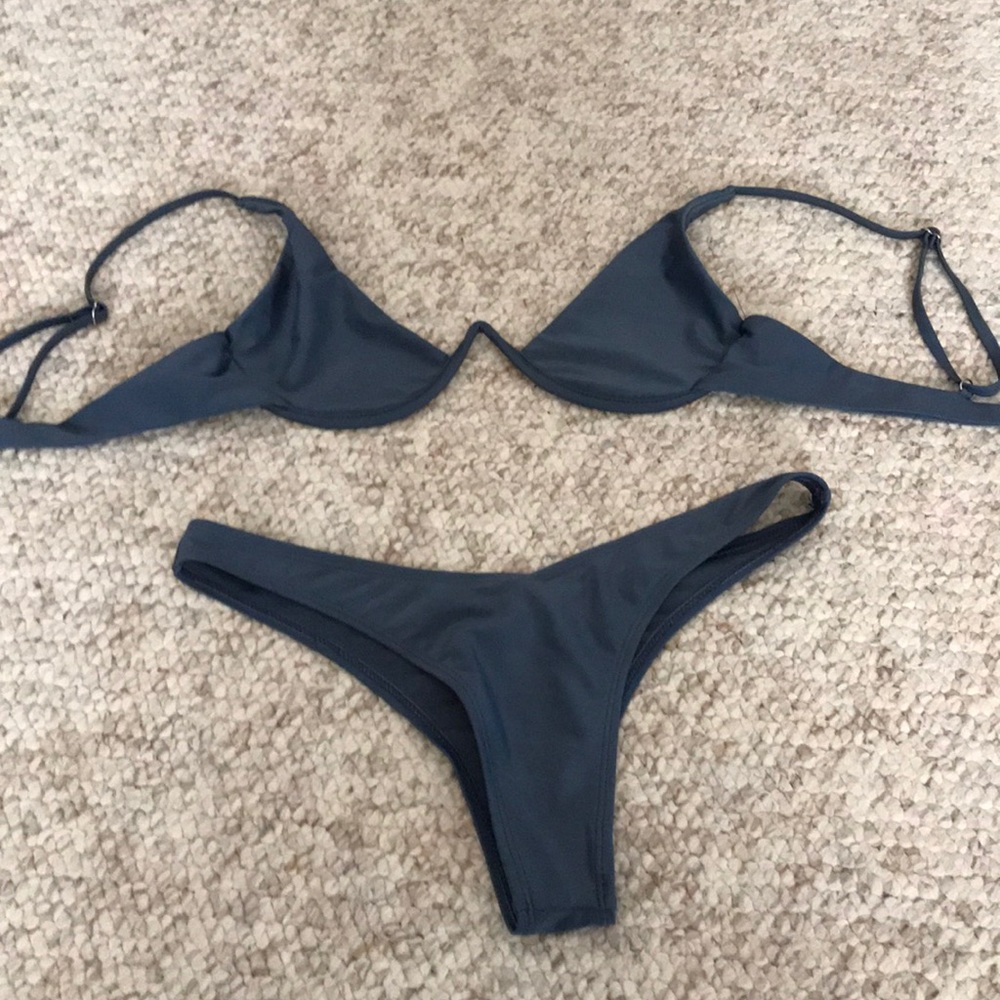 Grey swimsuit set